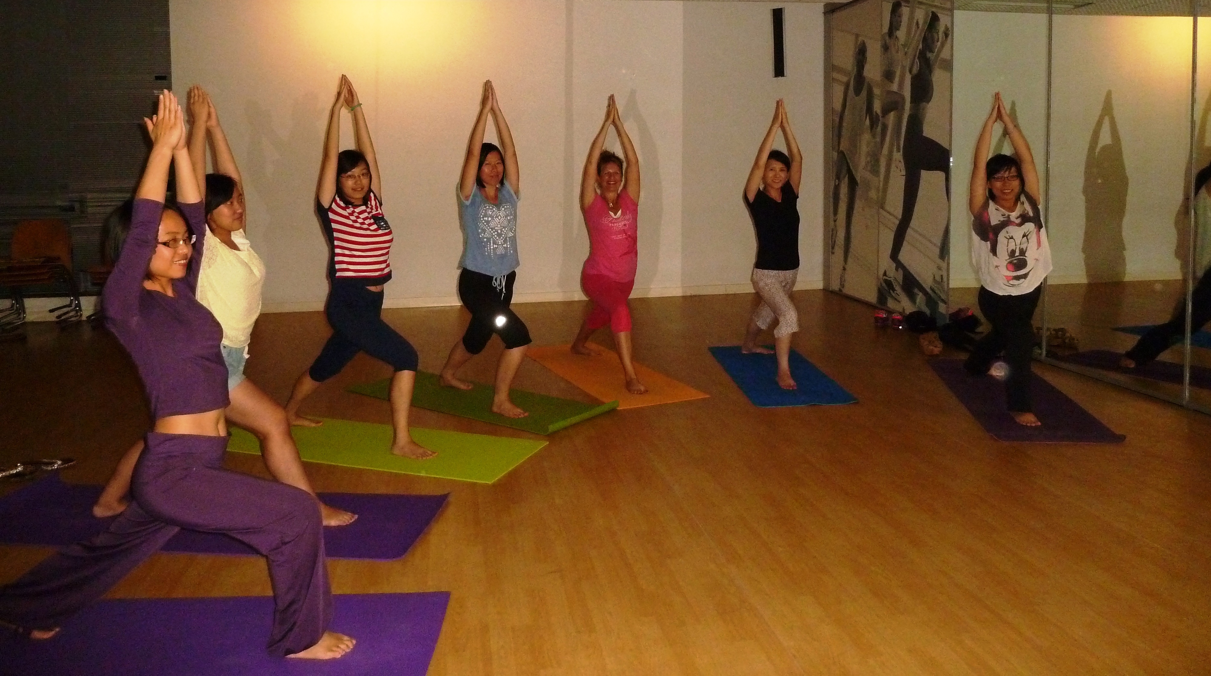 Yoga in Shanghai, China 2013
